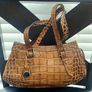 Dooney & Bourke Nile Collection, Brown Leather Shoulder Bag